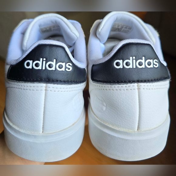 Adidas Grand Court 2.0 White Leather Women's Casual Shoes, Sz 6.5 - Picture 5 of 8